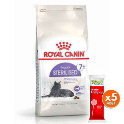 Royal Canin Sterilised +7 Kısırlaştırılmış Yaşlı Kedi Maması 3,5 Kg + 5 Adet Wooc Lolipop Ödül - Royal Canin