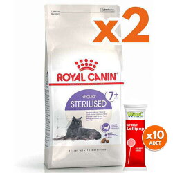 Royal Canin Sterilised +7 Kısırlaştırılmış Yaşlı Kedi Maması 3,5 Kg x 2 Adet + 10 Adet Wooc Lolipop Ödül - Royal Canin