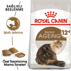 Royal Canin Ageing +12 Yaşlı Kedi Maması 2 Kg + Temizlik Mendili - Thumbnail