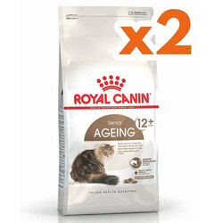 Royal Canin - Royal Canin Ageing +12 Yaşlı Kedi Maması 2 Kg x 2 Adet - 2 Adet Temizlik Mendili