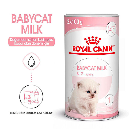 Royal Canin Babycat Milk Yavru Süt Tozu Kiti 3 x 100 Gr (300 Gr) - 2