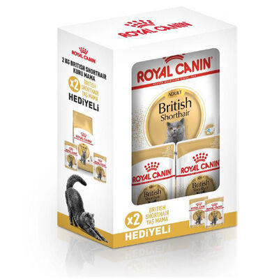 Royal Canin BOX British Shorthair Kedi Maması 2 Kg + 2 Adet Royal Canin Yaş Mama - 1