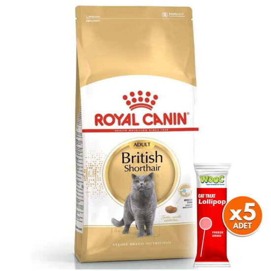 Royal Canin British Shorthair Irk Kedi Maması 2 Kg + 5 Adet Wooc Lolipop Ödül - 1