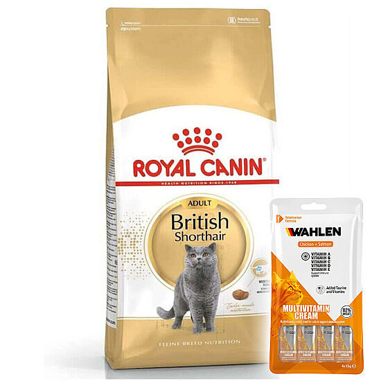 Royal Canin British Shorthair Irk Kedi Maması 2 Kg + 1 Paket Wahlen Multivitamin 4x15 Gr - 1