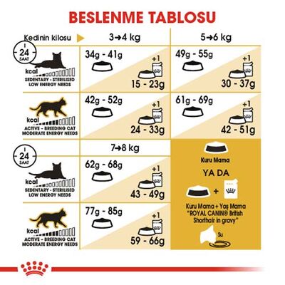 Royal Canin British Shorthair Irkına Özel Kedi Maması 2 Kg + Temizlik Mendili