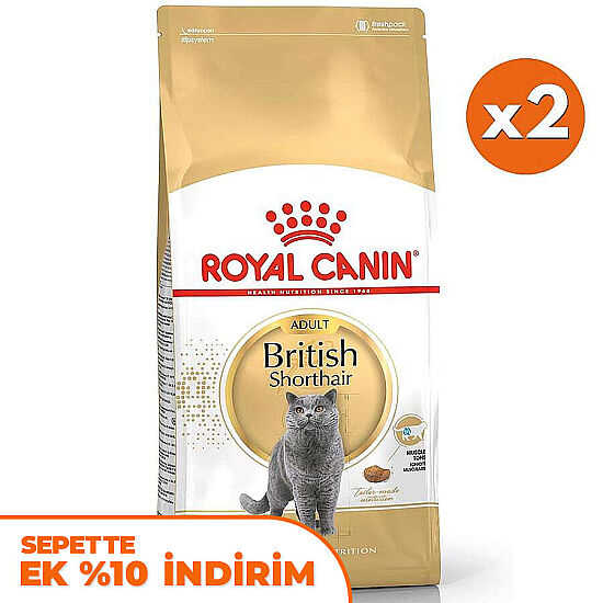 Royal Canin British Shorthair Irk Kedi Maması 4 Kg x 2 Adet + Temizlik Mendili - 1
