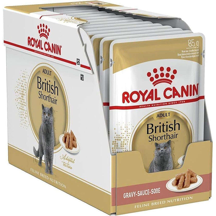 Royal Canin BOX Pouch British Shorthair Irkına Özel Yaş Kedi Maması 85 Gr x 12 Adet