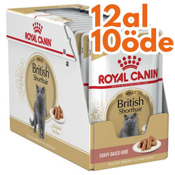 Royal Canin - Royal Canin Pouch British Shorthair Irkına Özel Yaş Kedi Maması 85 Gr - BOX - 12 Al 10 Öde