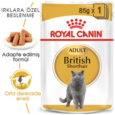 Royal Canin Pouch British Shorthair Irkına Özel Yaş Kedi Maması 85 Gr