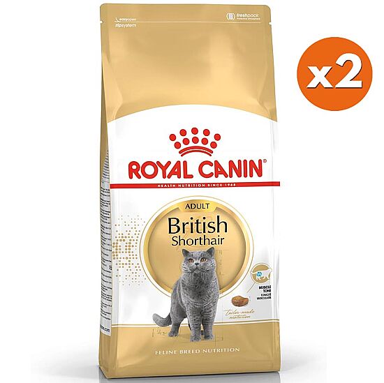 Royal Canin British Shorthair Irk Kedi Maması 10 Kg x 2 Adet + 30 Adet Wooc Lolipop Ödül - 2