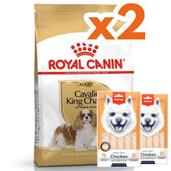 Royal Canin - Royal Canin Cavalier King Charles Köpek Maması 3 Kg x 2 Adet + 2 Adet Wanpy Creamy Treat 5x14 Gr