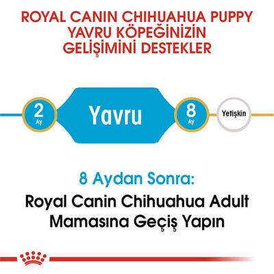 Royal Canin Chihuahua Puppy Yavru Köpek Maması 1,5 Kg x 2 Adet + Temizlik Mendili - 4