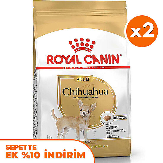 Royal Canin Chihuahua Yetişkin Köpek Maması 1,5 Kg x 2 Adet + Temizlik Mendili - 1