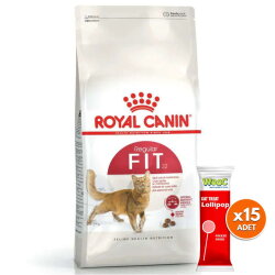 Royal Canin Regular Fit Kedi Maması 10 Kg + 15 Adet Wooc Lolipop Ödül - Royal Canin