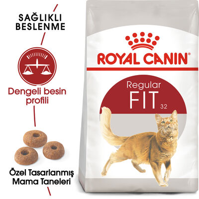 Royal Canin Regular Fit Kedi Maması 10 Kg + 10Lu Lolipop Kedi Ödülü + Temizlik Mendili