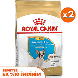 Royal Canin French Bulldog Puppy Yavru Köpek Maması 3 Kg x 2 Adet + Temizlik Mendili - Royal Canin
