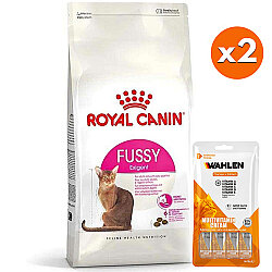 Royal Canin Fussy Exigent Seçici Kedi Maması 10 Kg x 2 Adet + 6 Paket Wahlen Multivitamin 4x15 Gr - Royal Canin
