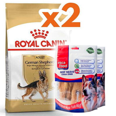 Royal Canin German Shepherd Köpek Maması 11 Kg x 2 Adet + 2 Adet Esca Food Köpek Ödülü Royal Canin German Shepherd Köpek Maması 11 Kg x 2 Adet + 2 Adet Esca Food Köpek Ödülü