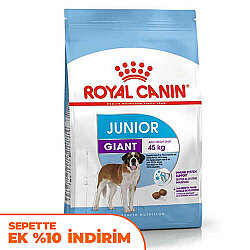 Royal Canin Giant Junior İri Irk Yavru Köpek Maması 15 Kg + Temizlik Mendili - Royal Canin