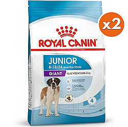 Royal Canin Giant Junior İri Irk Yavru Köpek Maması 15 Kg x 2 Adet + Temizlik Mendili - Royal Canin