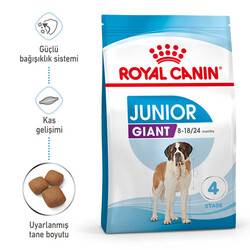Royal Canin Giant Junior İri Irk Yavru Köpek Maması 15 Kg x 2 Adet + Temizlik Mendili - Thumbnail