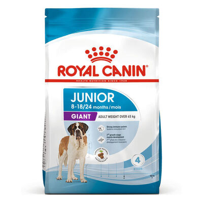 Royal Canin Giant Junior İri Irk Yavru Köpek Maması 15 Kg x 2 Adet + Temizlik Mendili