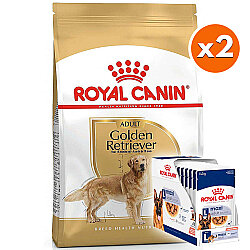 Royal Canin Golden Retriever Köpek Maması 12 Kg x 2 Adet + 20 Adet Royal Canin Yaş Mama - Royal Canin