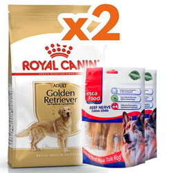 Royal Canin - Royal Canin Golden Retriever Köpek Maması 12 Kg x 2 Adet + 2 Adet Esca Food Köpek Ödülü