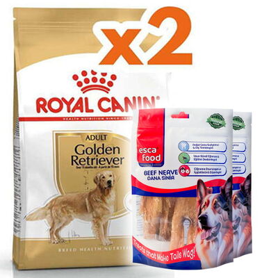 Royal Canin Golden Retriever Köpek Maması 12 Kg x 2 Adet + 2 Adet Esca Food Köpek Ödülü Royal Canin Golden Retriever Köpek Maması 12 Kg x 2 Adet + 2 Adet Esca Food Köpek Ödülü