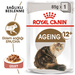 Royal Canin Pouch Gravy Ageing +12 Yaşlı Kedi Yaş Maması 85 Gr - Thumbnail