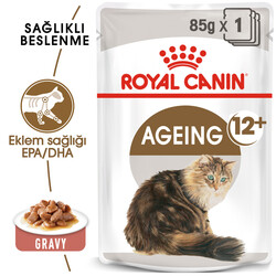 Royal Canin - Royal Canin Pouch Gravy Ageing +12 Yaşlı Kedi Yaş Maması 85 Gr (1)