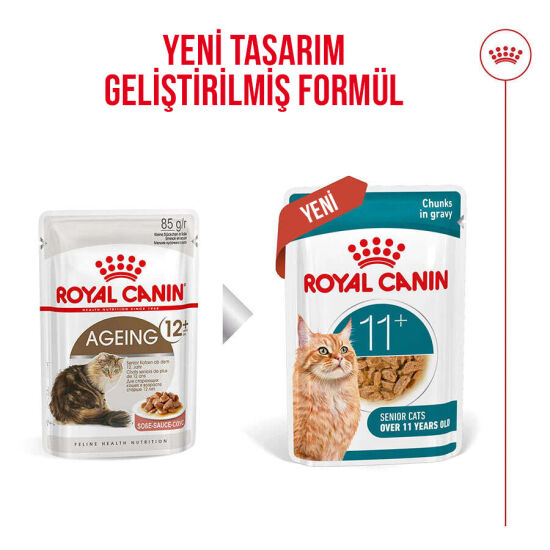 Royal Canin Pouch Gravy Healthy Ageing 11+ Yaşlı Kedi Yaş Maması 85 Gr x 6 Adet - 3