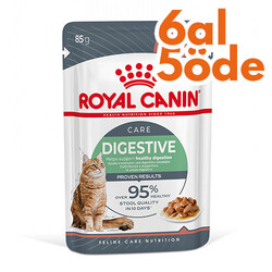 Royal Canin - Royal Canin Pouch Gravy Digestive Hassas Kedi Maması 85 Gr - 6 Al 5 Öde