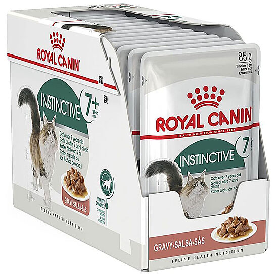 Royal Canin BOX Pouch Gravy Instinctive +7 Yaşlı Kedi Yaş Maması 85 Gr x 12 Adet - 1