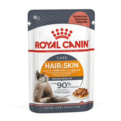 Royal Canin - Royal Canin Pouch Gravy Hair Skin Hassas Tüylü Kedi Maması 85 Gr - BOX - 12 Al 10 Öde (1)