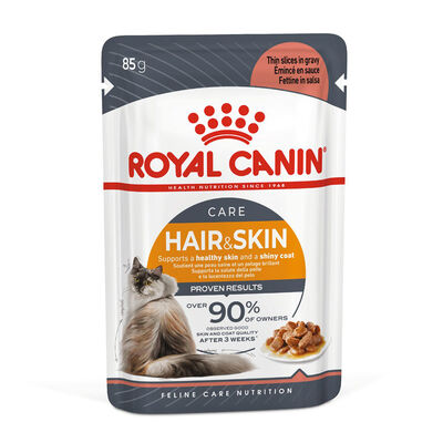 Royal Canin Pouch Gravy Hair Skin Hassas Tüylü Kedi Maması 85 Gr - BOX - 12 Al 10 Öde