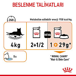 Royal Canin Pouch Gravy Hair Skin Hassas Tüylü Kedi Maması 85 Gr - 5