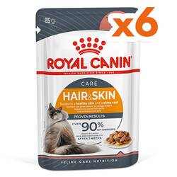 Royal Canin Pouch Gravy Hair Skin Hassas Tüylü Kedi Maması 85 Gr x 6 Adet - Royal Canin