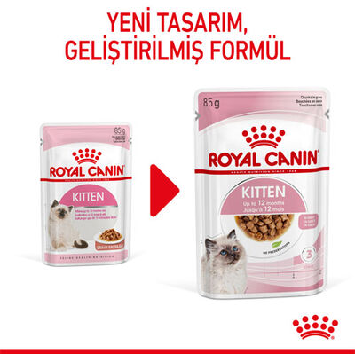 Royal Canin Pouch Gravy Kitten Instinctive Yaş Yavru Kedi Maması 85 Gr - BOX - x 12 Adet - 2