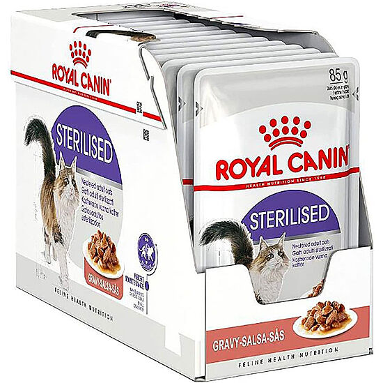 Royal Canin BOX Pouch Gravy Sterilised Kısırlaştırılmış Yaş Kedi Maması 85 Gr x 12 Adet - 1
