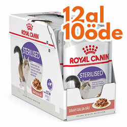 Royal Canin - Royal Canin Pouch Gravy Sterilised Kısırlaştırılmış Yaş Kedi Maması 85 Gr - BOX - 12 Al 10 Öde