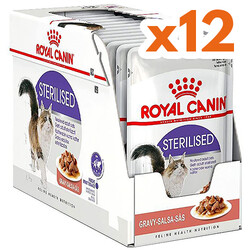 Royal Canin - Royal Canin Pouch Gravy Sterilised Kısırlaştırılmış Yaş Kedi Maması 85 Gr - BOX - x 12 Adet
