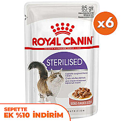 Royal Canin Pouch Gravy Sterilised Kısırlaştırılmış Yaş Kedi Maması 85 Gr x 6 Adet - Royal Canin