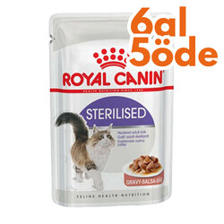 Royal Canin - Royal Canin Pouch Gravy Sterilised Kısırlaştırılmış Yaş Kedi Maması 85 Gr - 6 Al 5 Öde