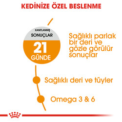 Royal Canin Hair Skin Hassas Tüylü Kedi Maması 2 Kg + Temizlik Mendili - Thumbnail