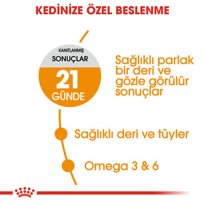 Royal Canin Hair Skin Hassas Tüylü Kedi Maması 2 Kg + Temizlik Mendili