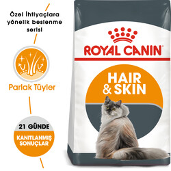 Royal Canin Hair Skin Hassas Tüylü Kedi Maması 2 Kg + Temizlik Mendili - Thumbnail