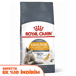 Royal Canin Hair Skin Hassas Tüylü Kedi Maması 4 Kg + Temizlik Mendili - Royal Canin