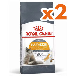 Royal Canin Hair Skin Hassas Tüylü Kedi Maması 4 Kg x 2 Adet + Temizlik Mendili - Royal Canin
