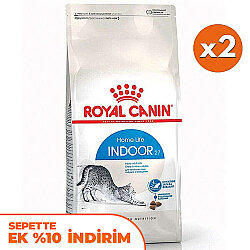 Royal Canin Indoor Ev Kedileri İçin Kedi Maması 2 Kg x 2 Adet + Temizlik Mendili - Royal Canin